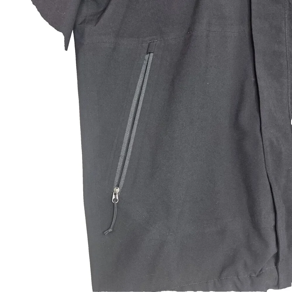 The North Face DryVent Hooded Rain Jacket Black Mens Small Waterproof